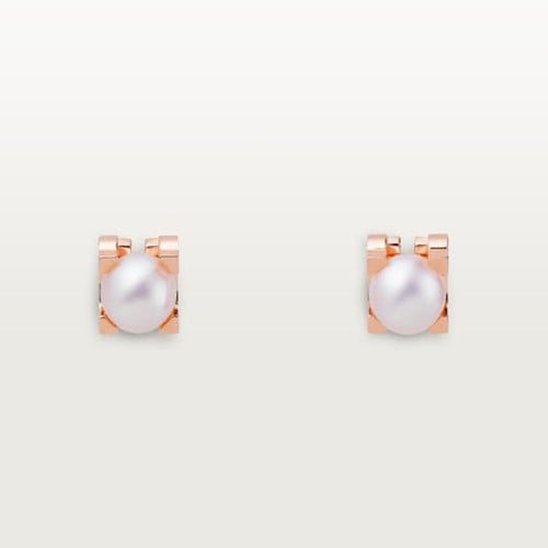 18k C De Earrings