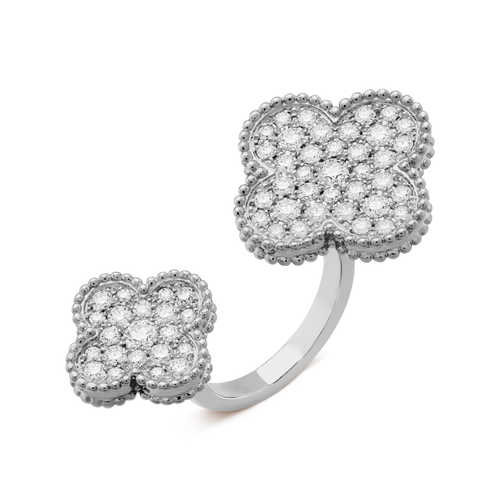 18K Magic Alhambra Diamond Ring