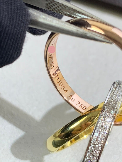 Trinity Pave Diamond Ring