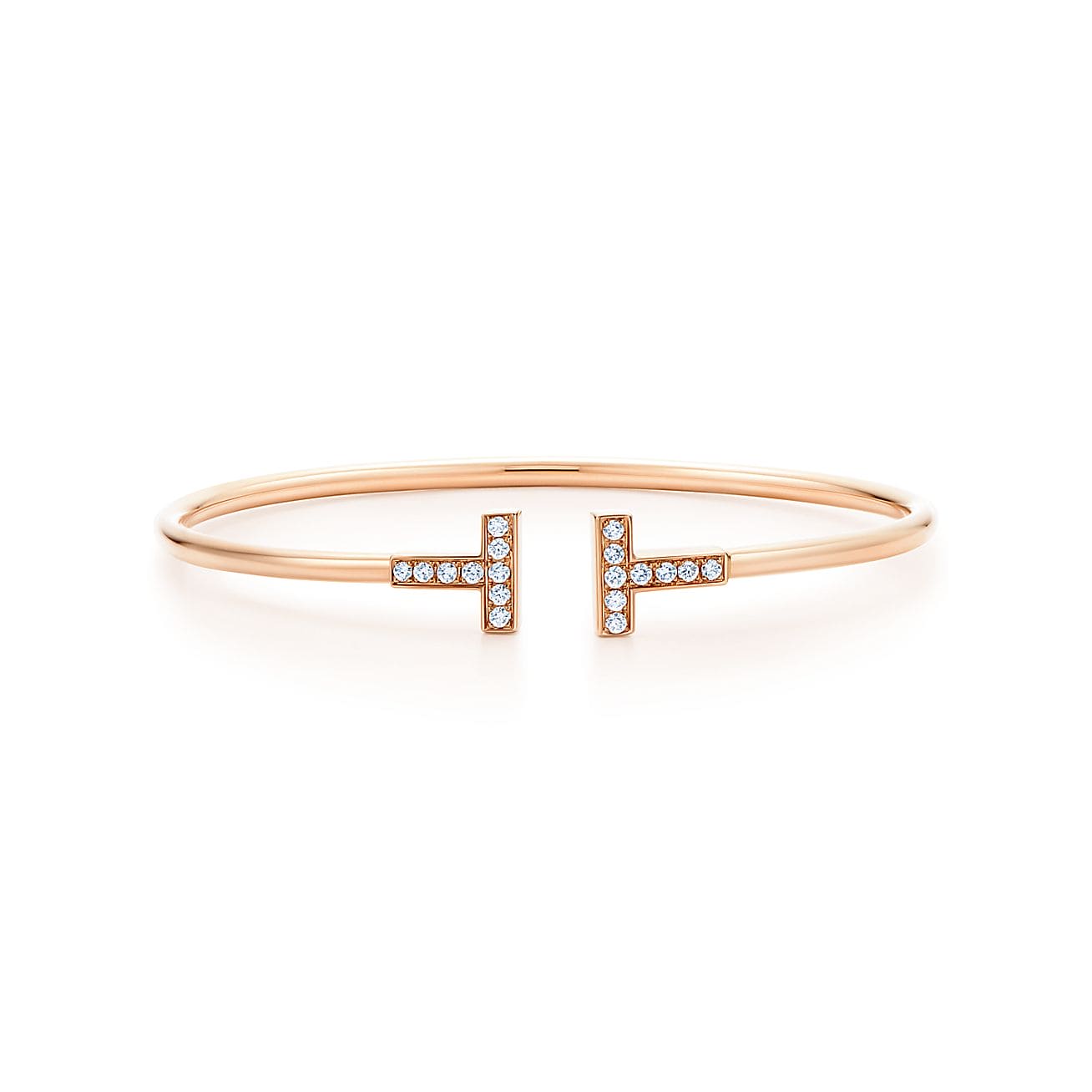 T Diamond Wire Bracelet