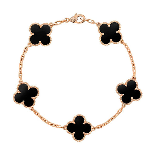 18K Vintage Alhambra Five Motifs Bracelet