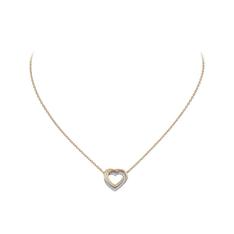 Trinity Heart Diamond Necklace