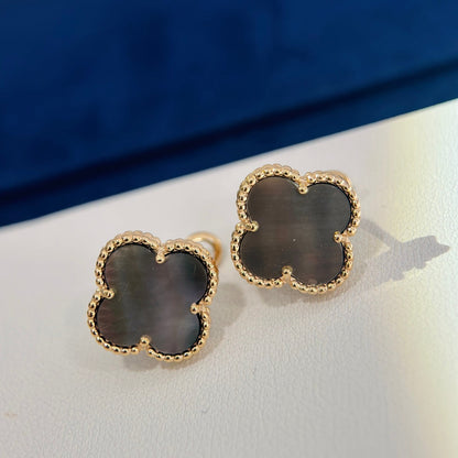 Vintage Alhambra Grey Earrings