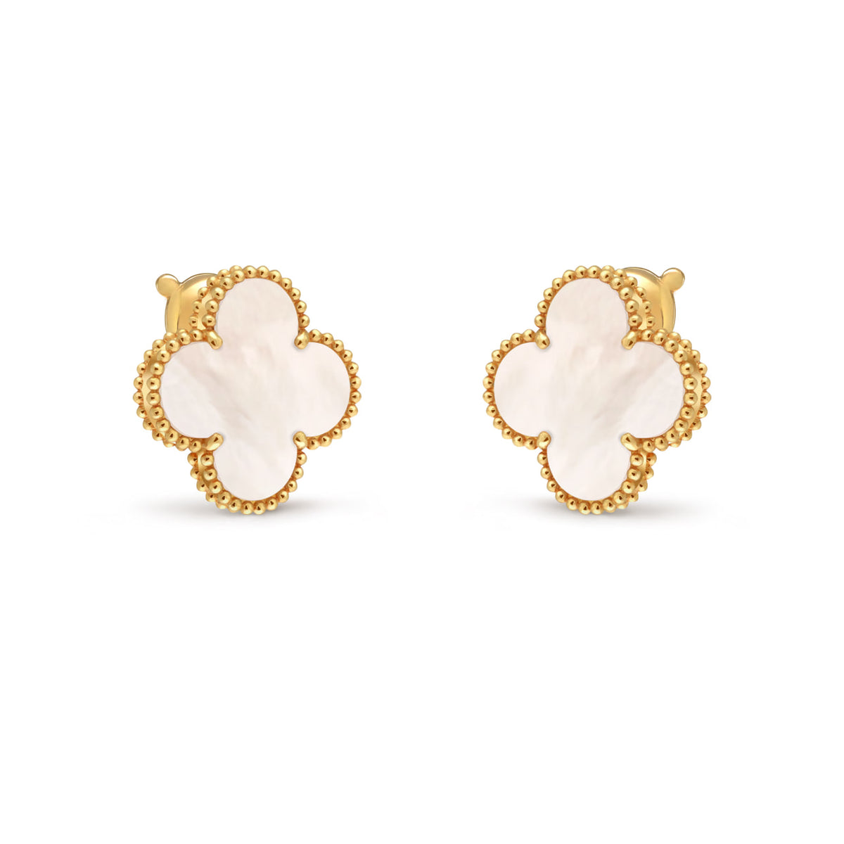 Magic Alhambra MOP Big Clover Earrings